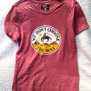 Wrangler Yellowstonr Graphic Tee in Rust